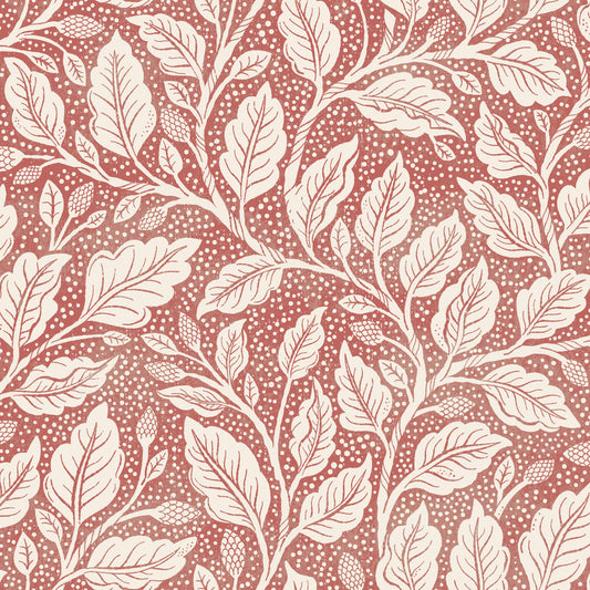 Rustic Red Budding Branches Wallpaper⁠