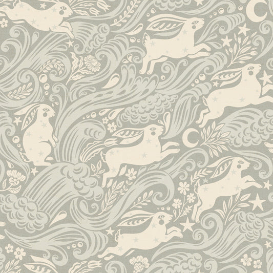 Silver Celestial Sea Rabbit Wallpaper⁠