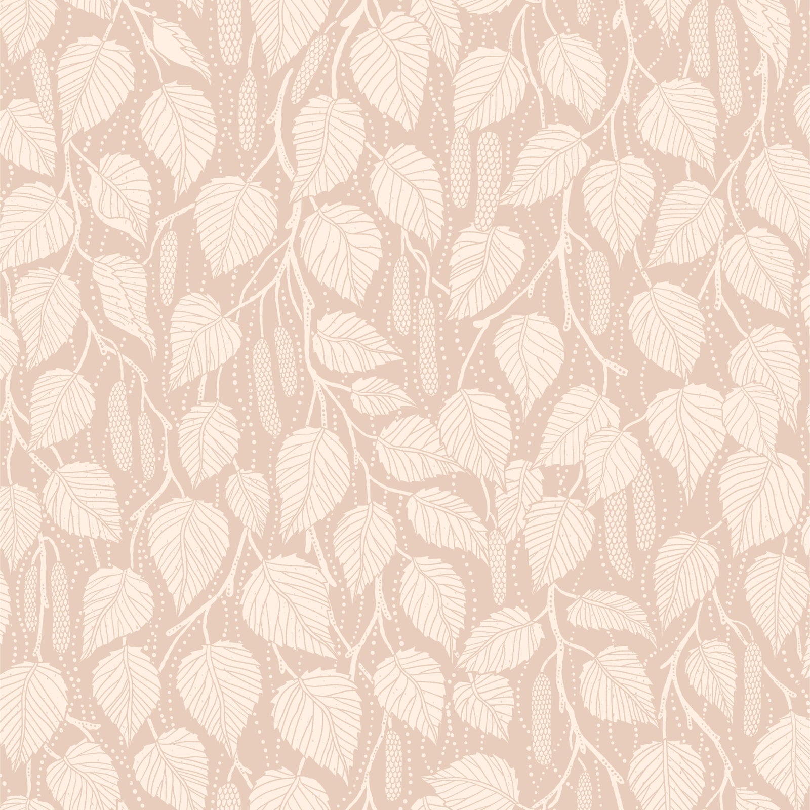 Terra-Toned Dewy Birch Branches Wallpaper⁠ in your room
