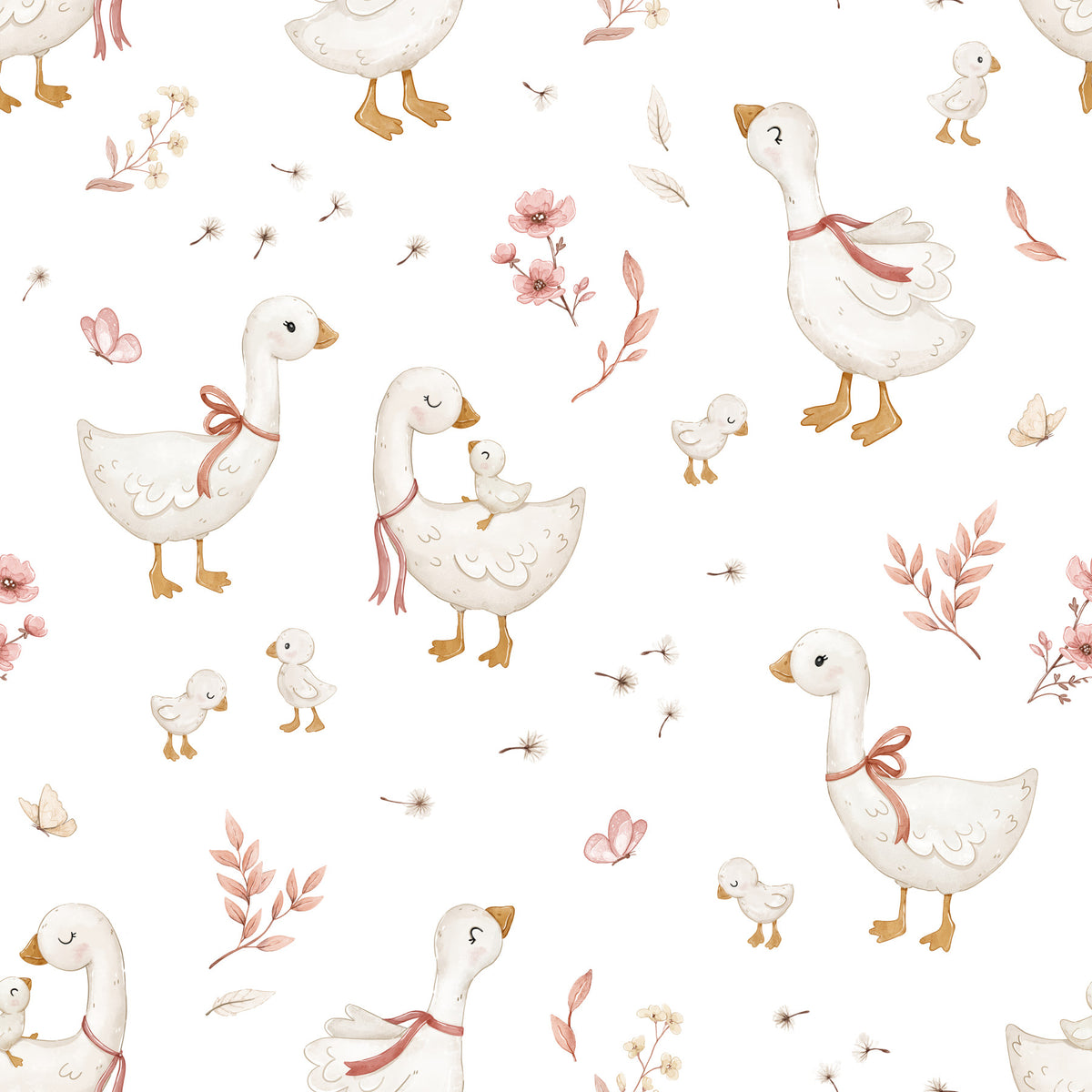 Petal Geese Wallpaper⁠ in your room