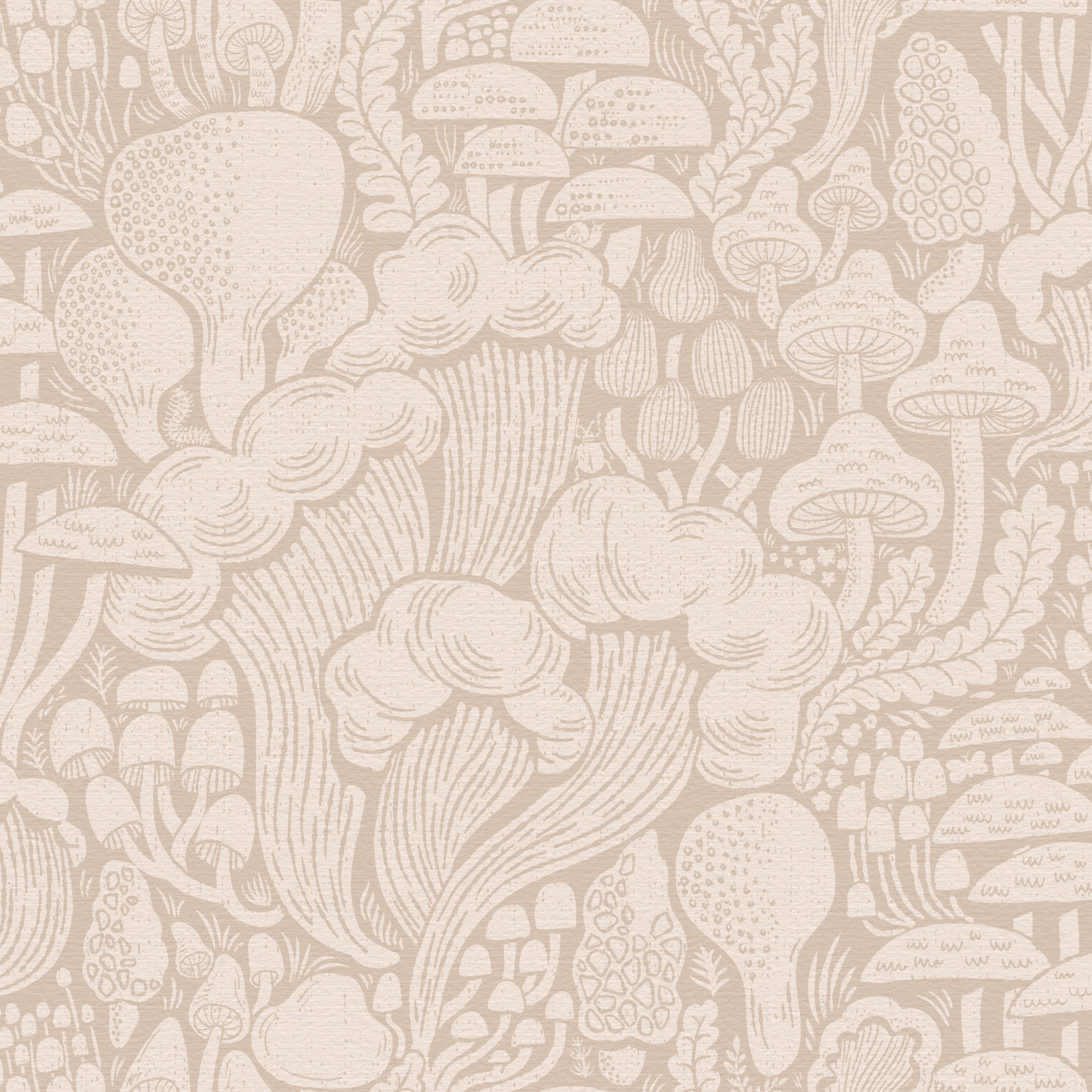 Dagg-Toned Fungi Forest Silhouettes Wallpaper⁠ in your room — zoomed
