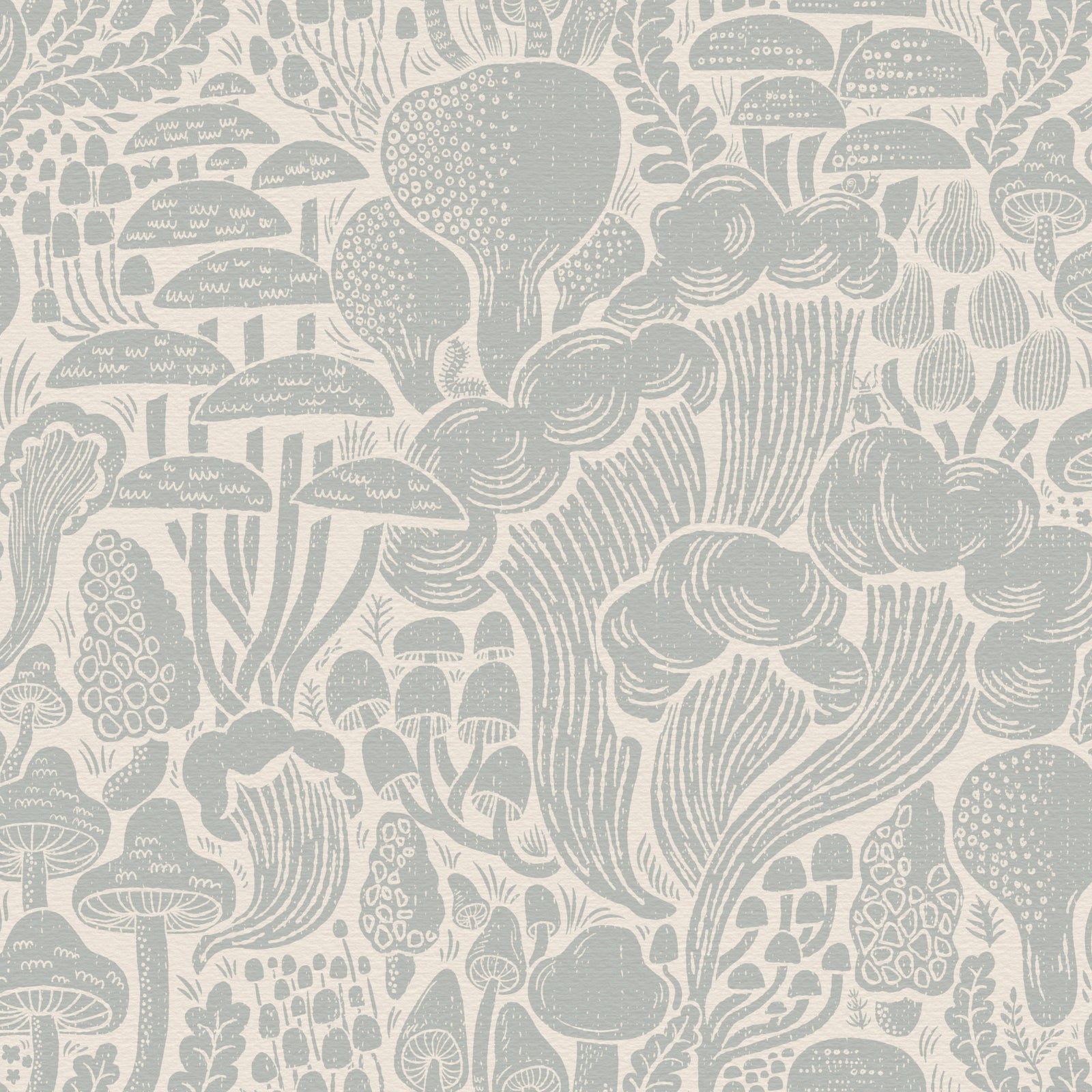 Sten Fungi Forest Silhouettes Wallpaper⁠