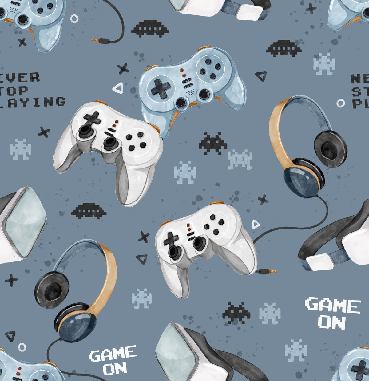Game On - blue Wallpaper⁠