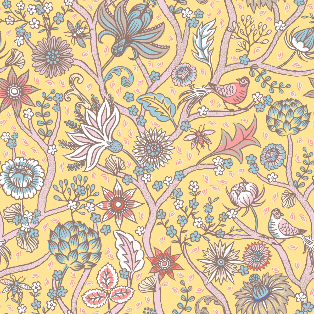Green Tree of Life – Sunshine Bloom Wallpaper⁠ in your room
