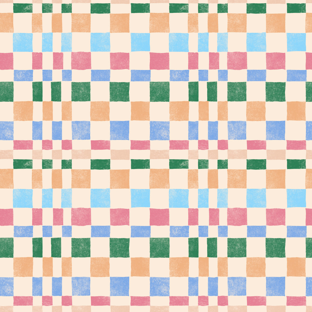 Multicolored Funky Woven Check Jewel Jungle Wallpaper⁠ in your room