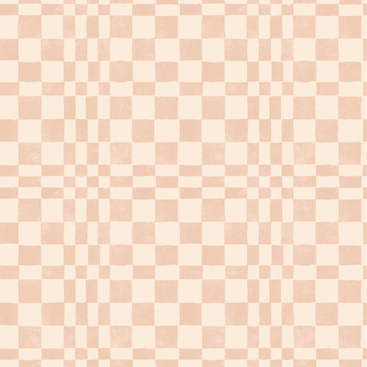Terracotta Funky Woven Check Jewel Jungle Wallpaper⁠