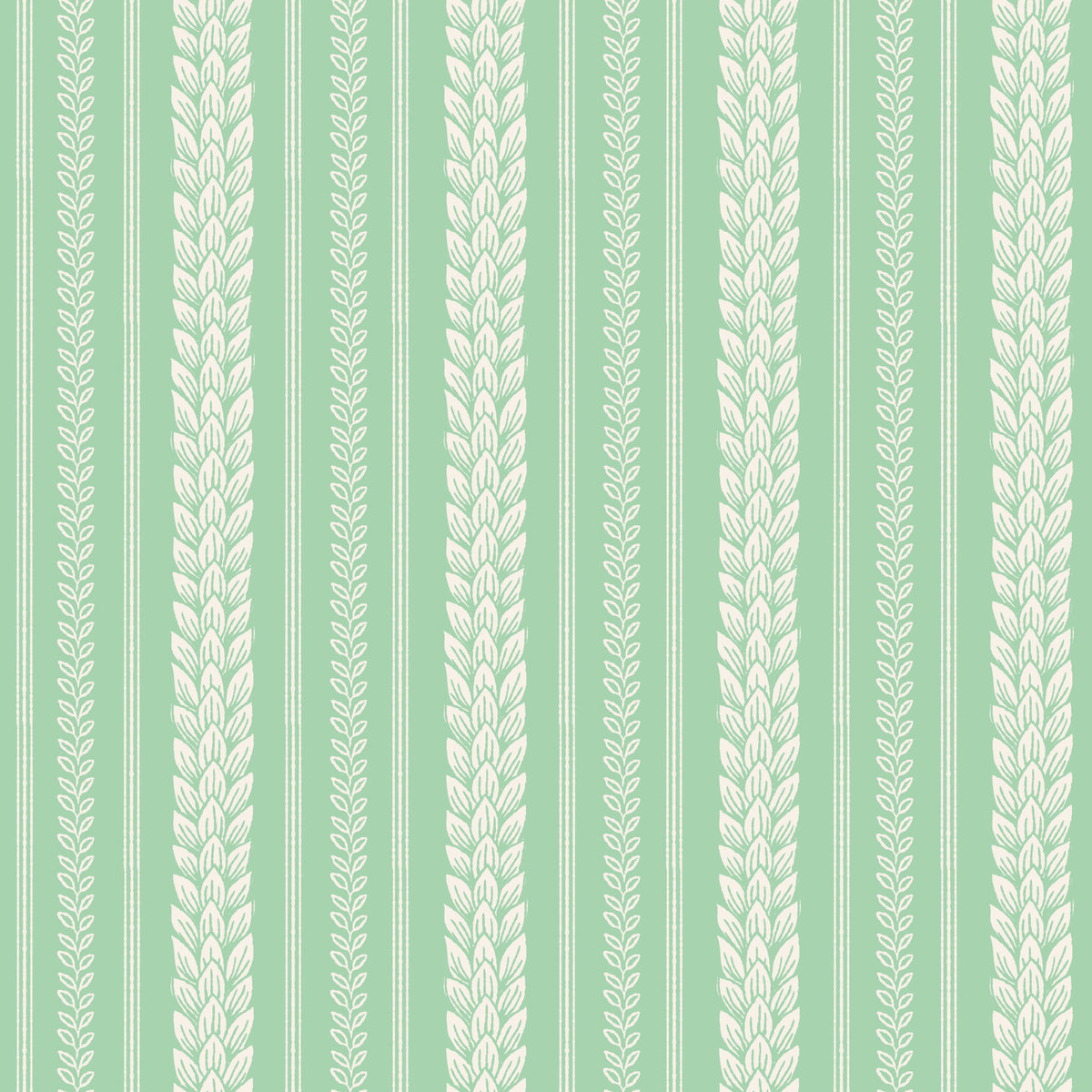 Merry Cherry Green Stripe  Wallpaper⁠ in your room — zoomed
