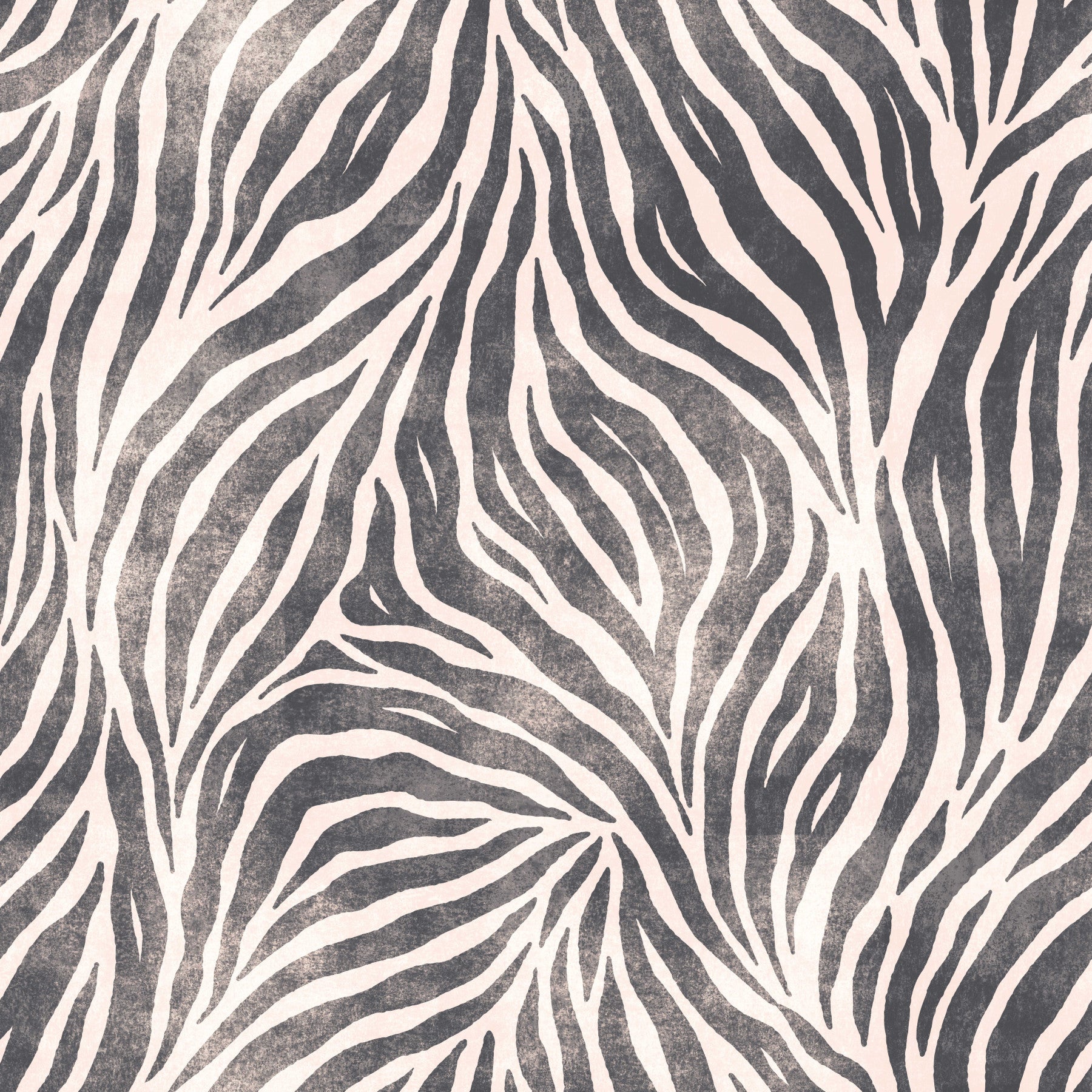 Mono Textured Boho Zebra Print Wallpaper⁠ in your room — zoomed