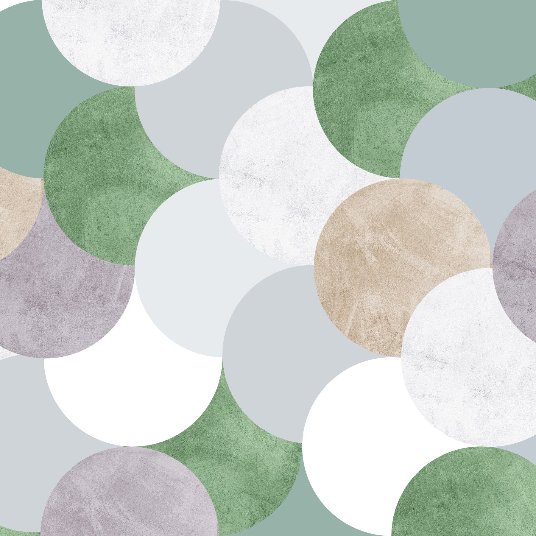 Circle Geometric Art Wall Mural in your room — zoomed