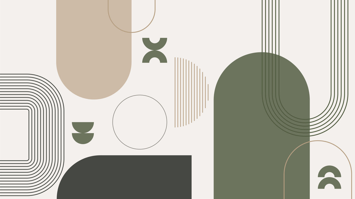 Minimalist Retro Vibe Wall Mural in your room
