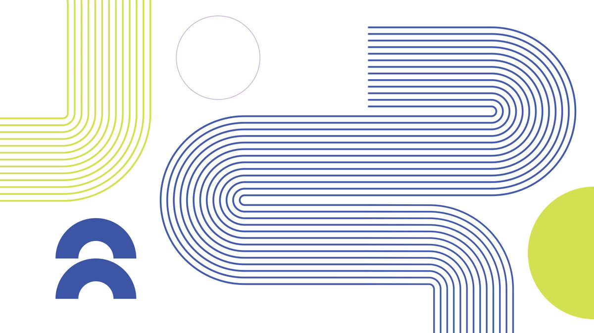 Minimalist Bauhaus Flow Wall Mural in your room — zoomed