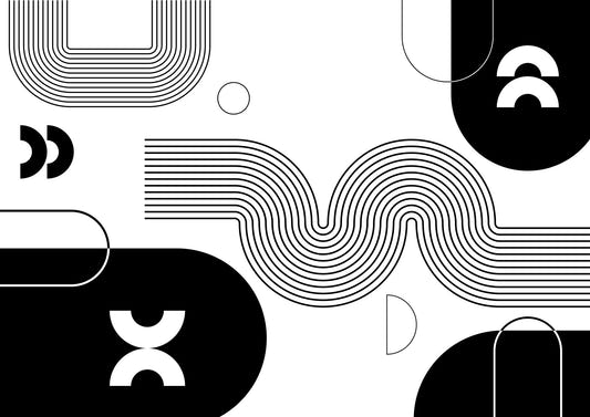 Bold Minimalist Flow Wall Mural