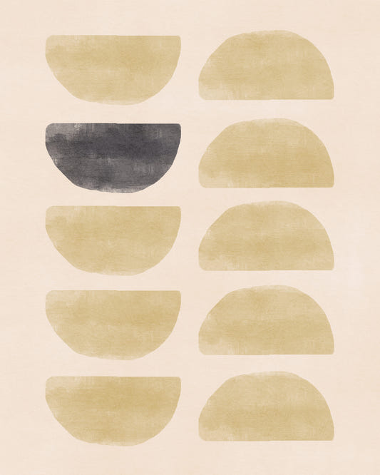 Beige Bliss: Abstract Harmony Wall Mural