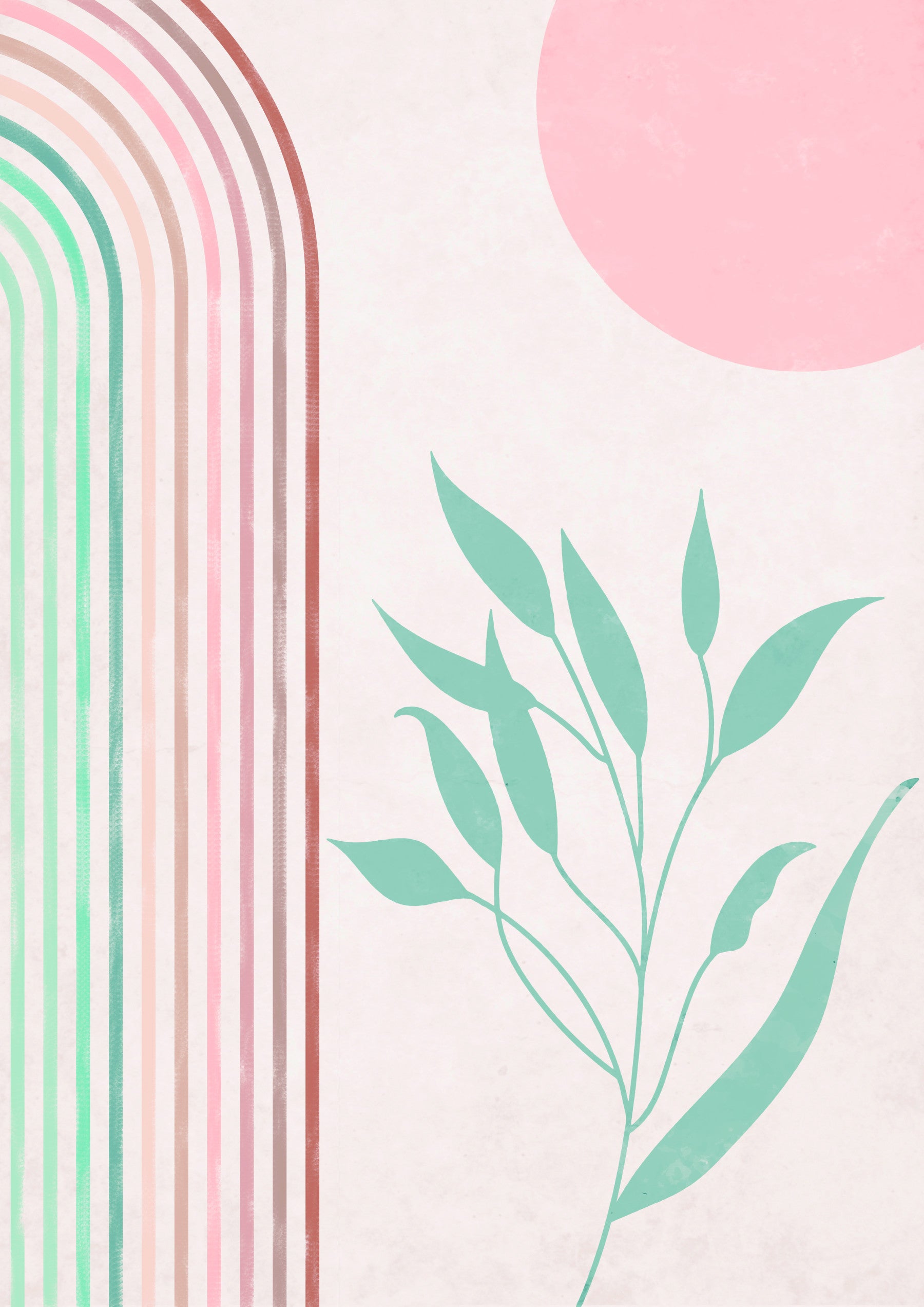 Tranquil Rainbow Escape Wall Mural