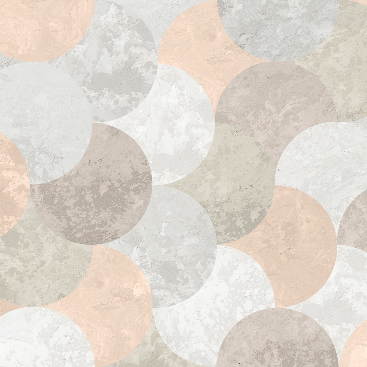 Mid Century Geometric 01 Wall Mural in your room — zoomed