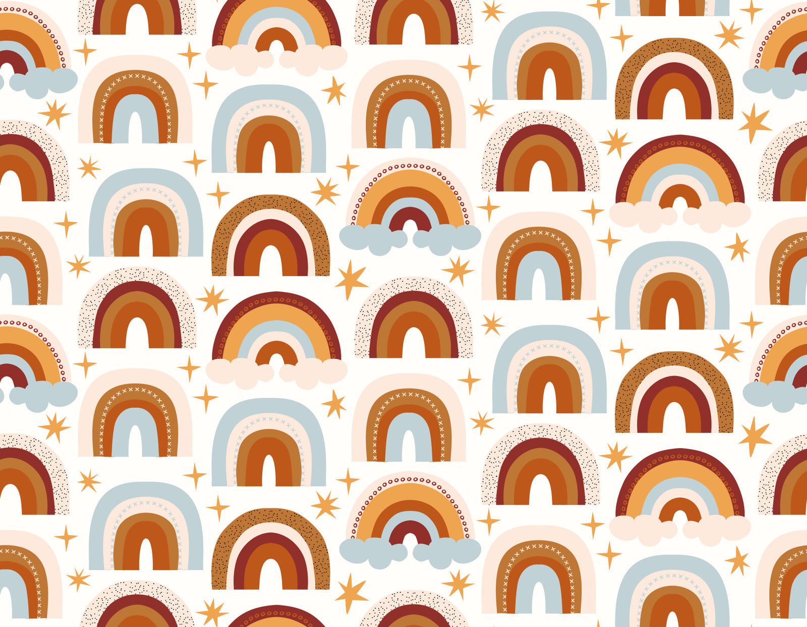 Happy Rainbow Hues Wallpaper⁠ in your room