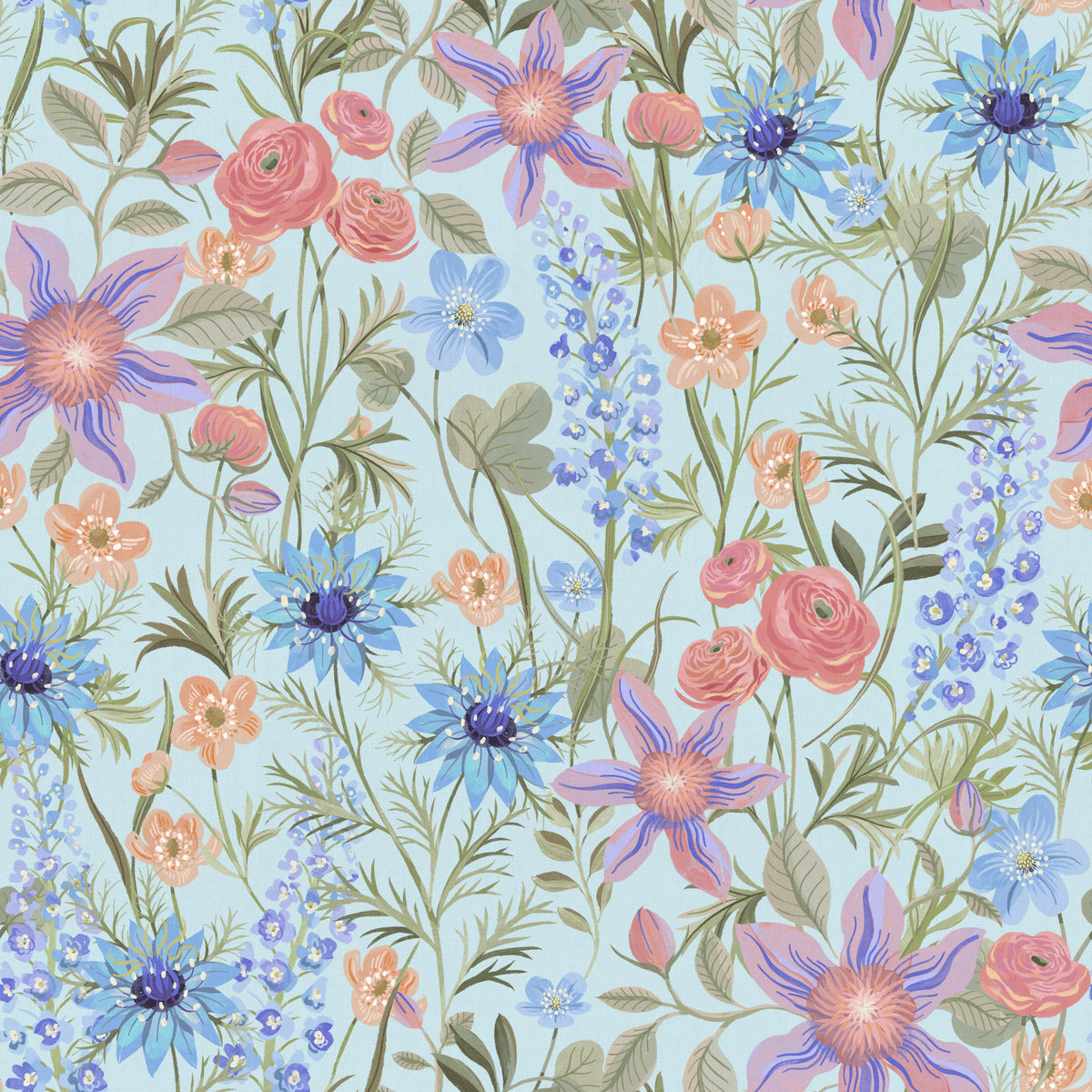 Ranunculaceae retro sky Wallpaper⁠ in your room