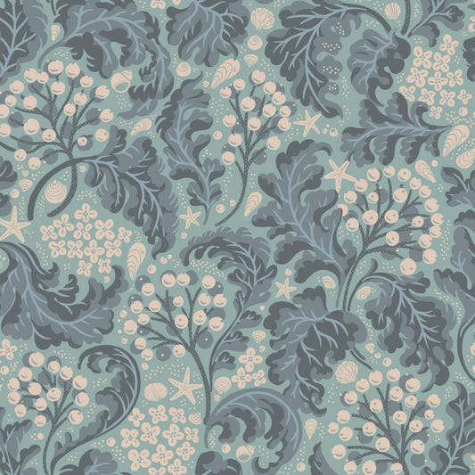 Sea Kale - Aquatic Turquoise Wallpaper⁠