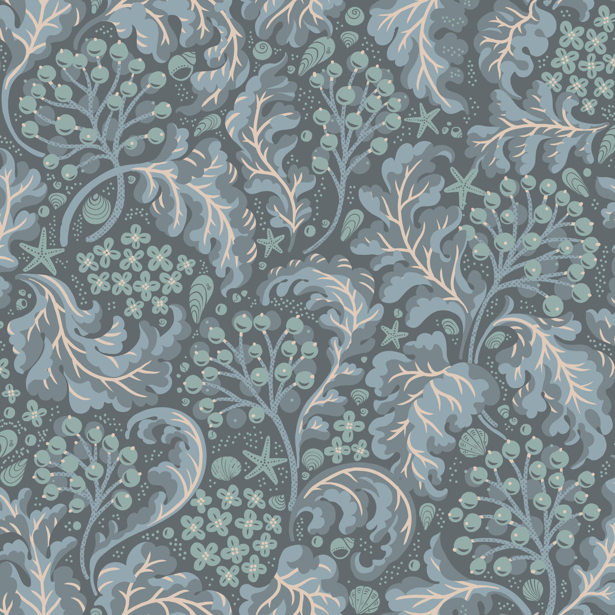 Sea Kale - Deep Blues Wallpaper⁠ in your room — zoomed
