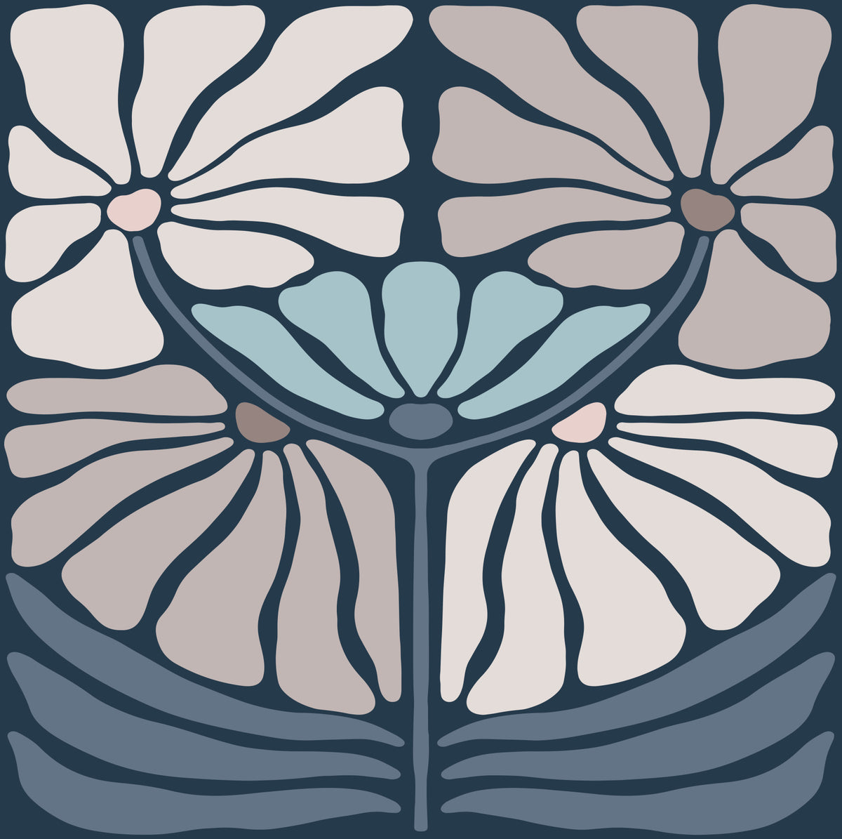 Midnight Bloom Wallpaper⁠ in your room — zoomed