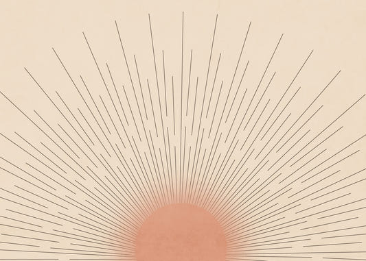 Mid-Century Sun Wall Mural