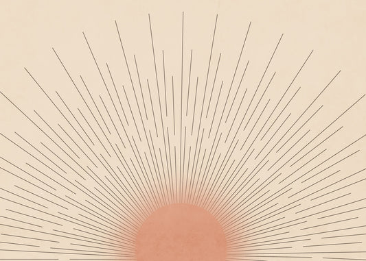 Mid-Century Sun Wall Mural