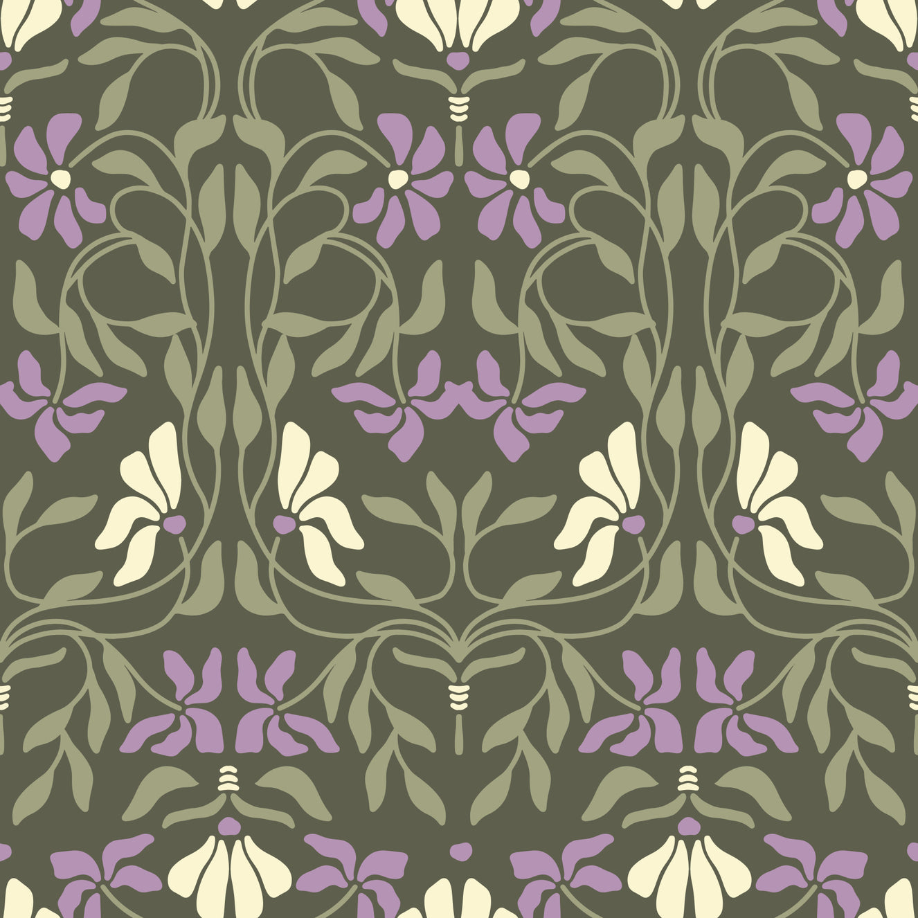 Art Nouveau Bloom Wallpaper⁠