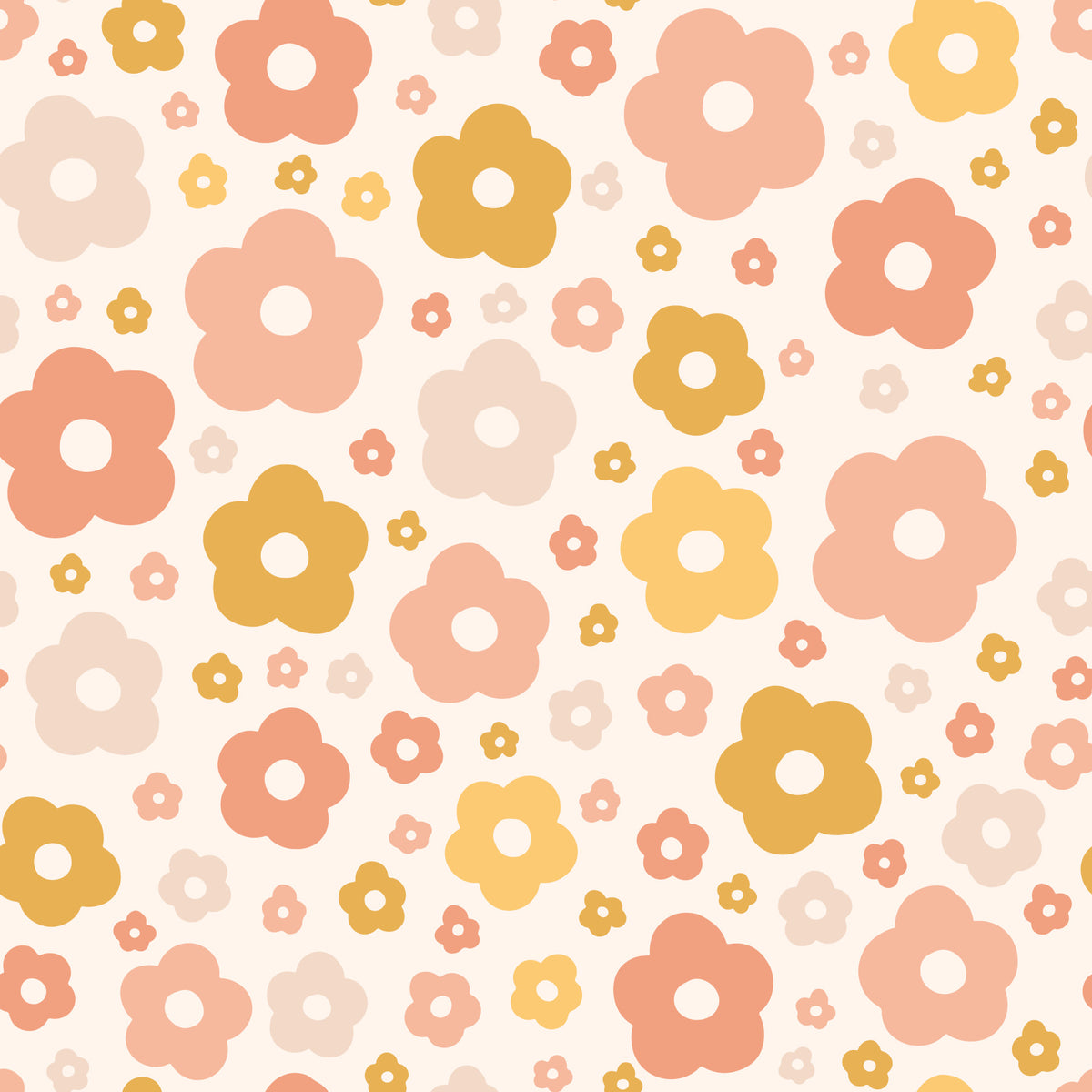 Cute Boho Daisies Wallpaper⁠ in your room
