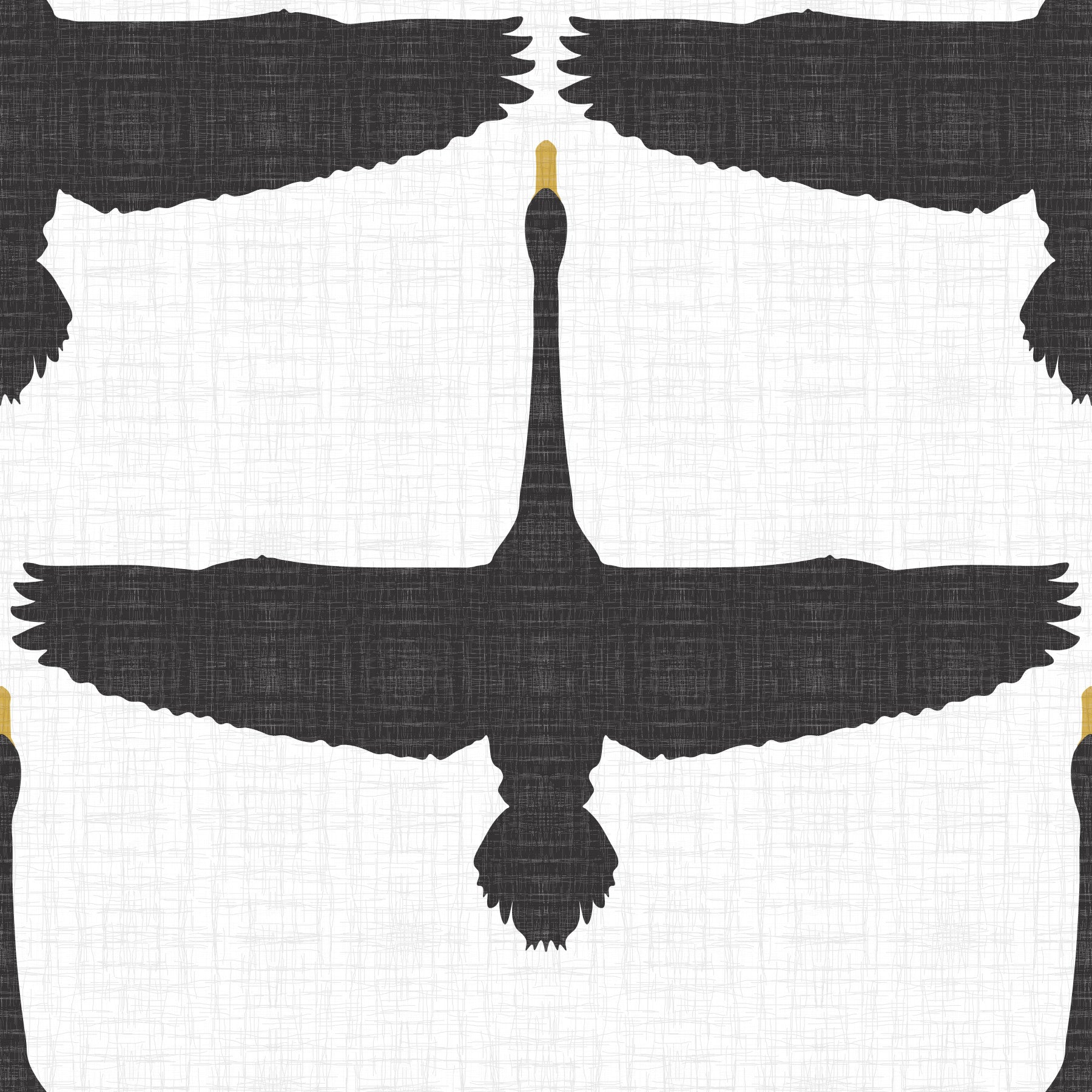 Rustic Swan Flock Gray Wallpaper⁠