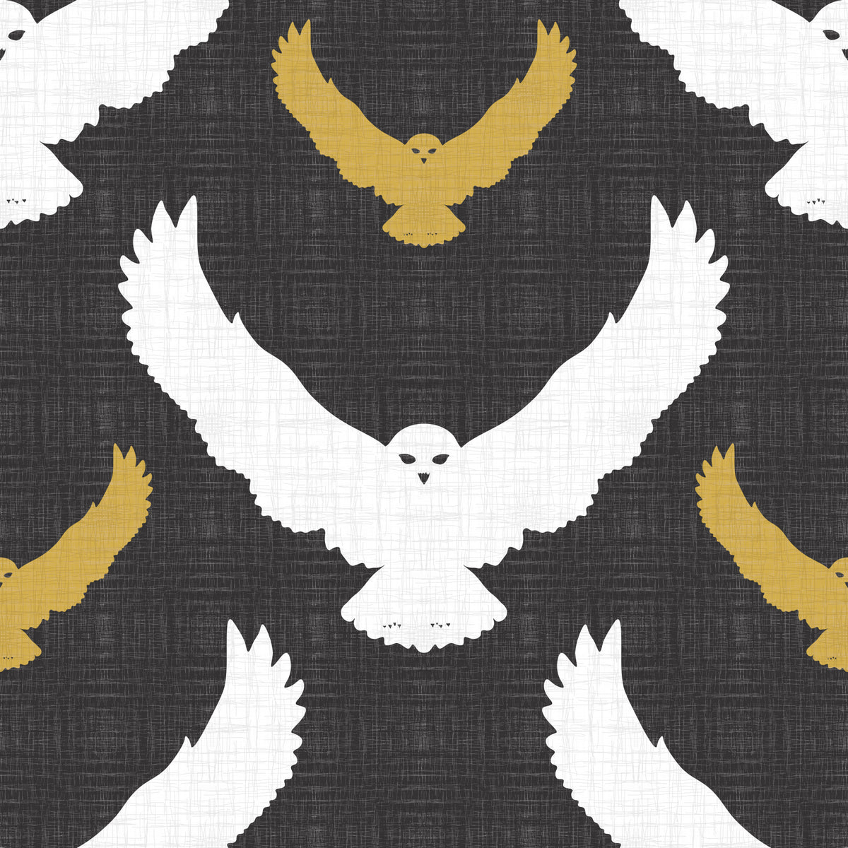 Rustic Owl Flock Gray Wallpaper⁠ in your room
