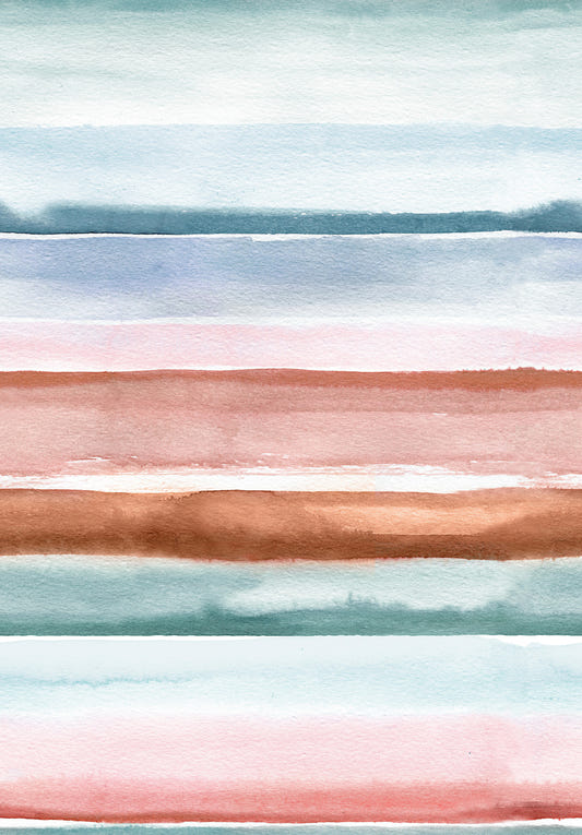 Abstract Relaxing Stripes Wall Mural