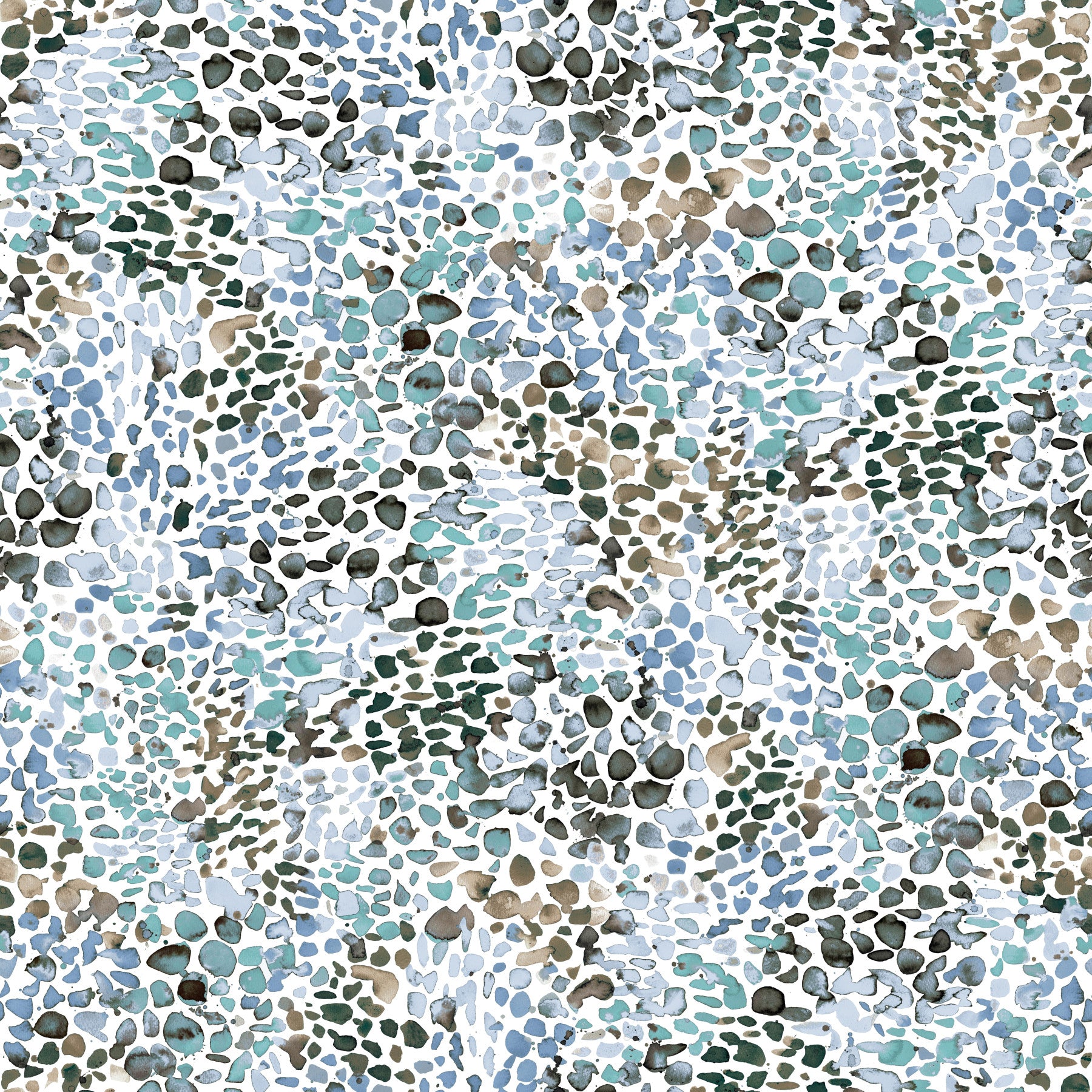 Blue Abstract Watercolor Wallpaper⁠ in your room — zoomed