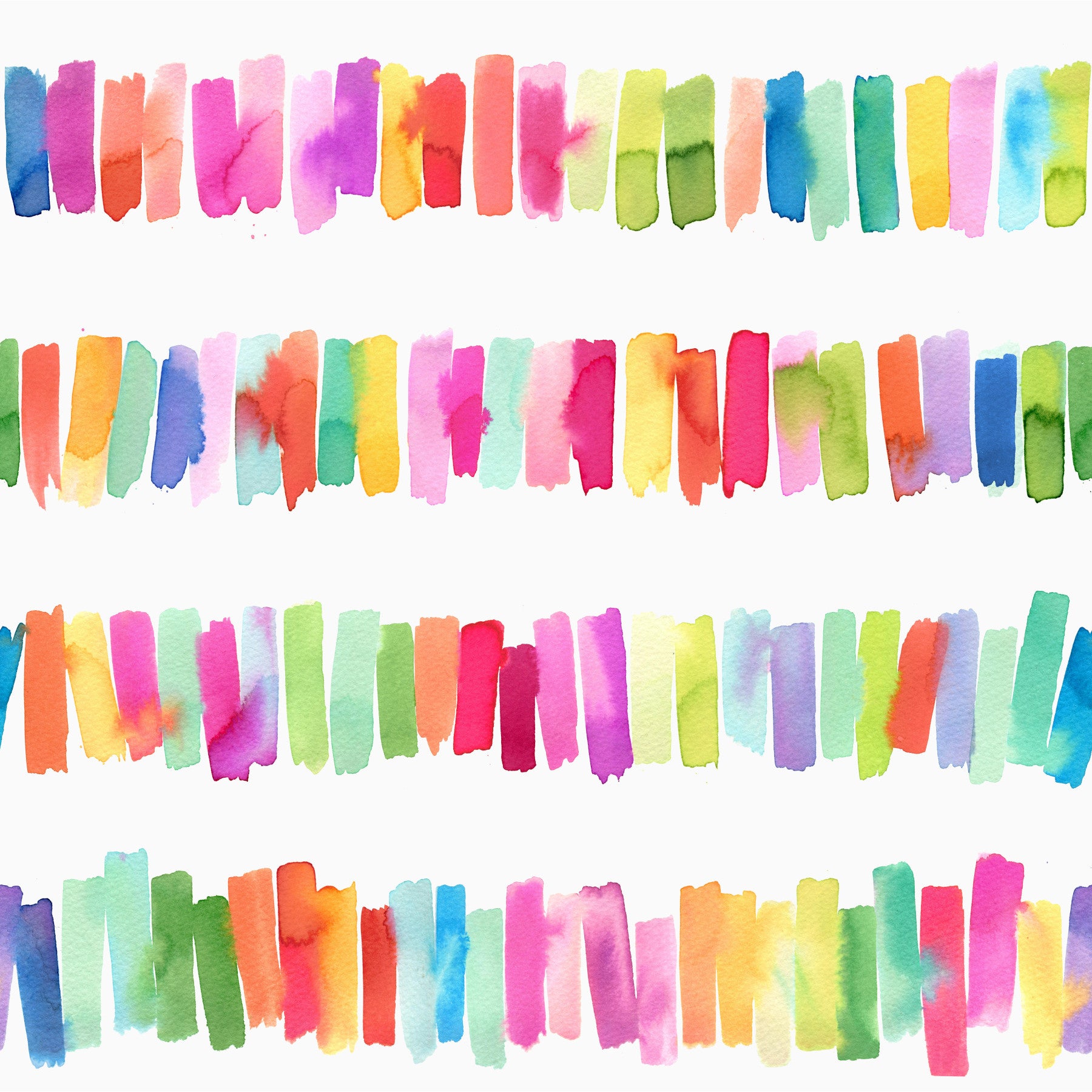 Colorful Brushstrokes Stripes Rainbow Wallpaper⁠ in your room — zoomed