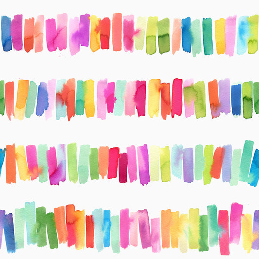 Colorful Brushstrokes Stripes Rainbow Wallpaper⁠