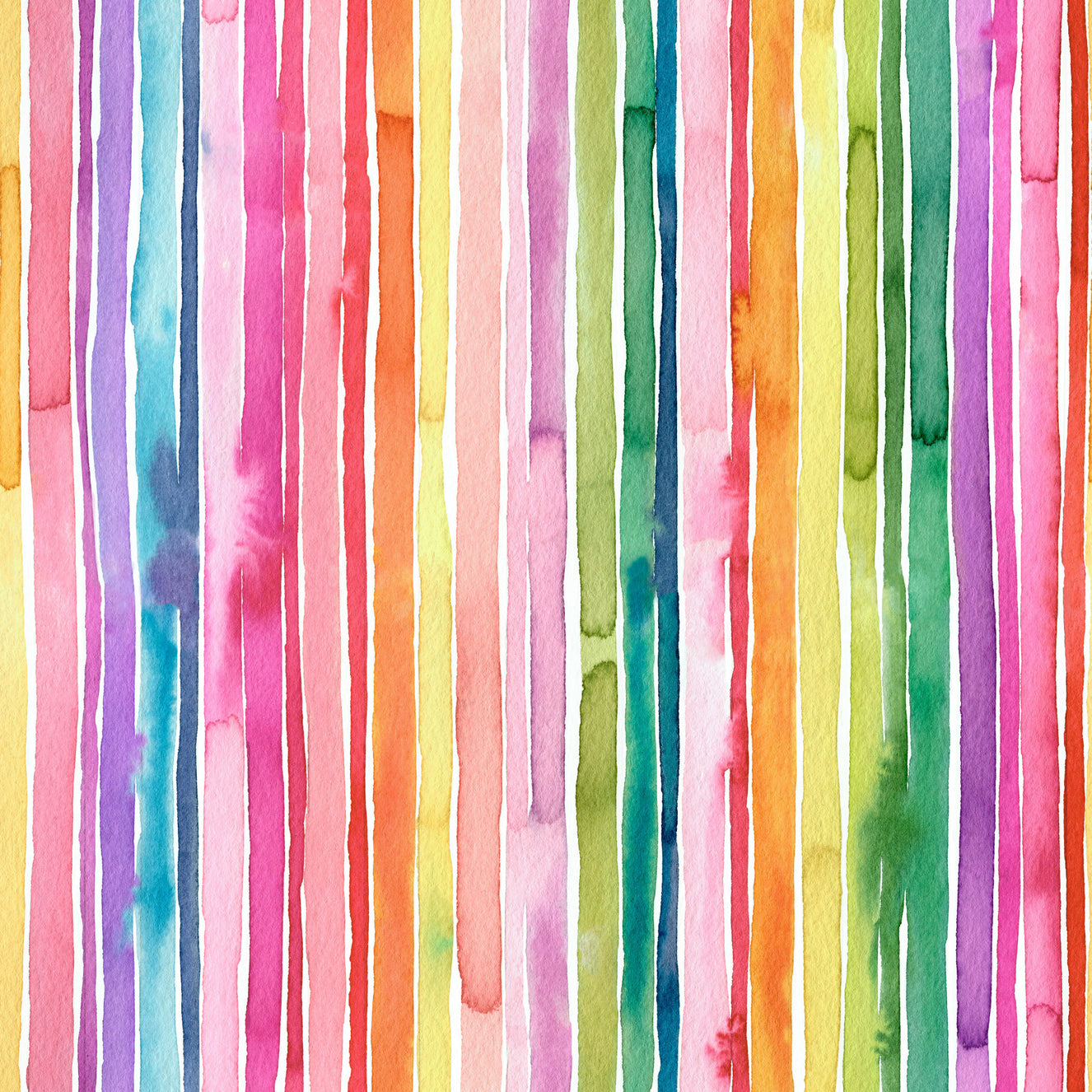 Colorful Watercolor Vertical Stripes Wallpaper⁠