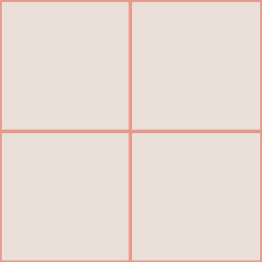 Minimalist Grid Coral Rose Wallpaper⁠
