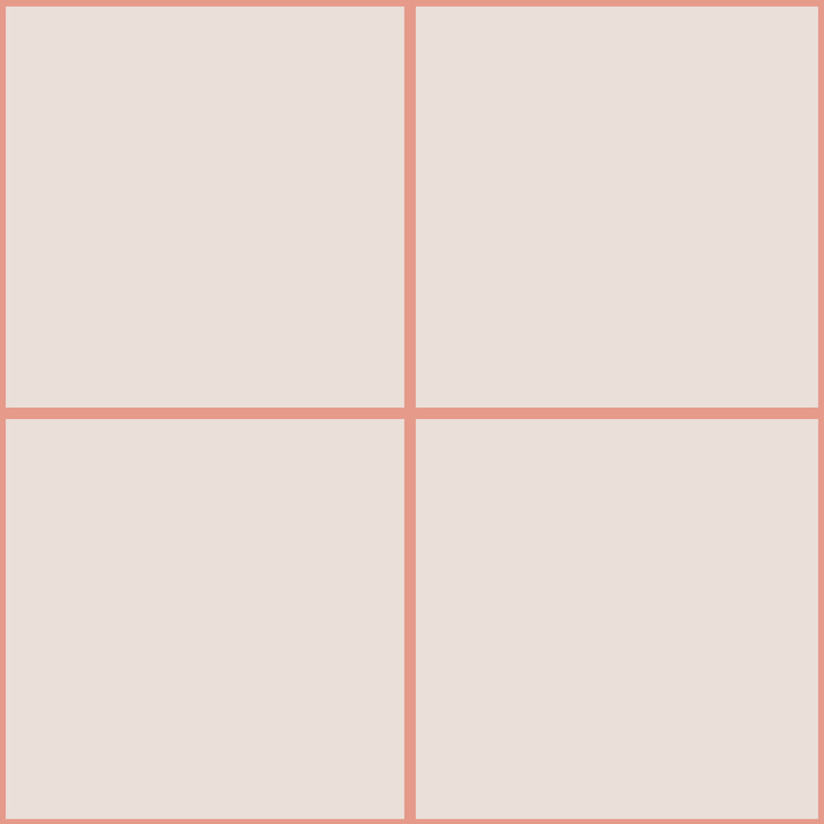 Minimalist Grid Coral Rose Wallpaper⁠