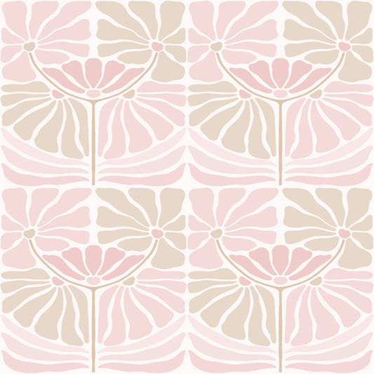 Retro Blossom Chic Wallpaper⁠