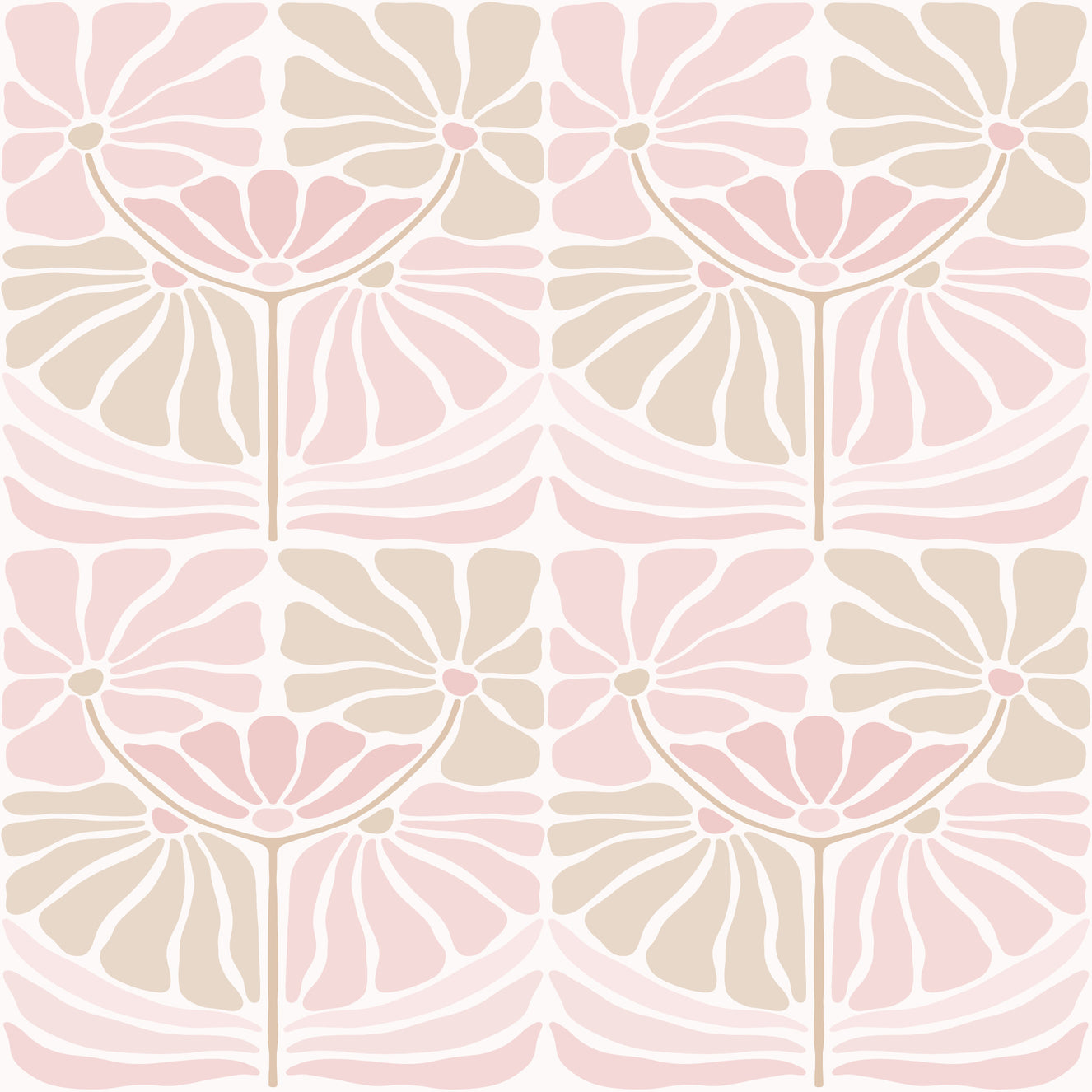 Retro Blossom Chic Wallpaper⁠