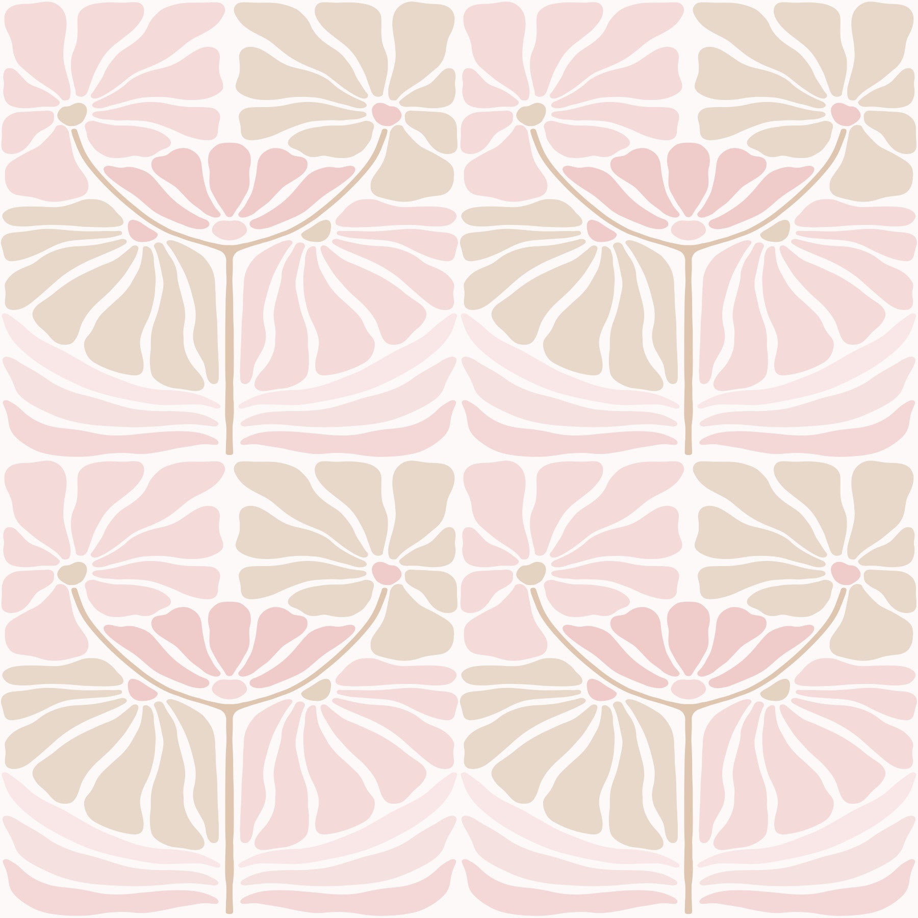 Retro Blossom Chic Wallpaper⁠