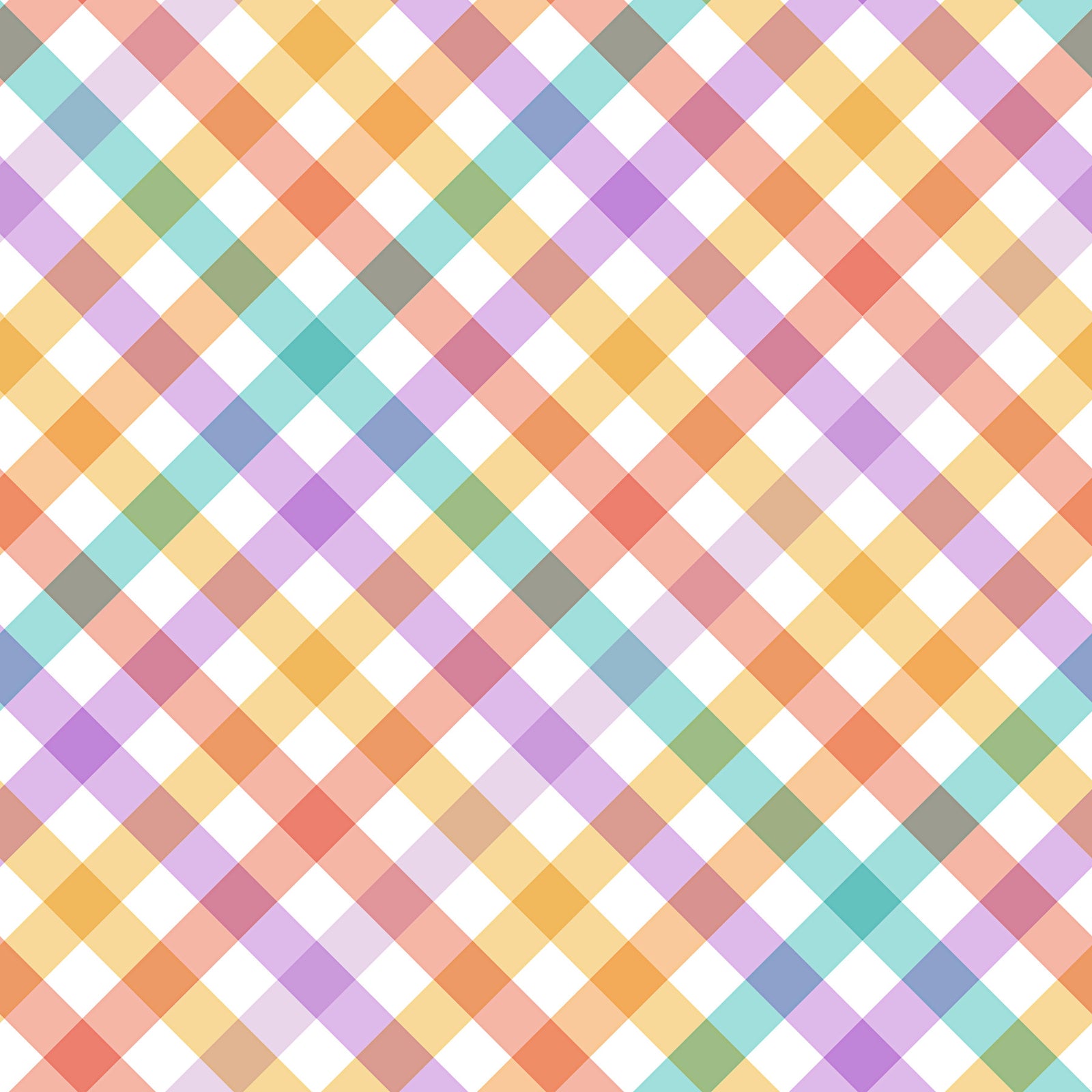 Geometric Checks Stripes Multicolor Wallpaper⁠