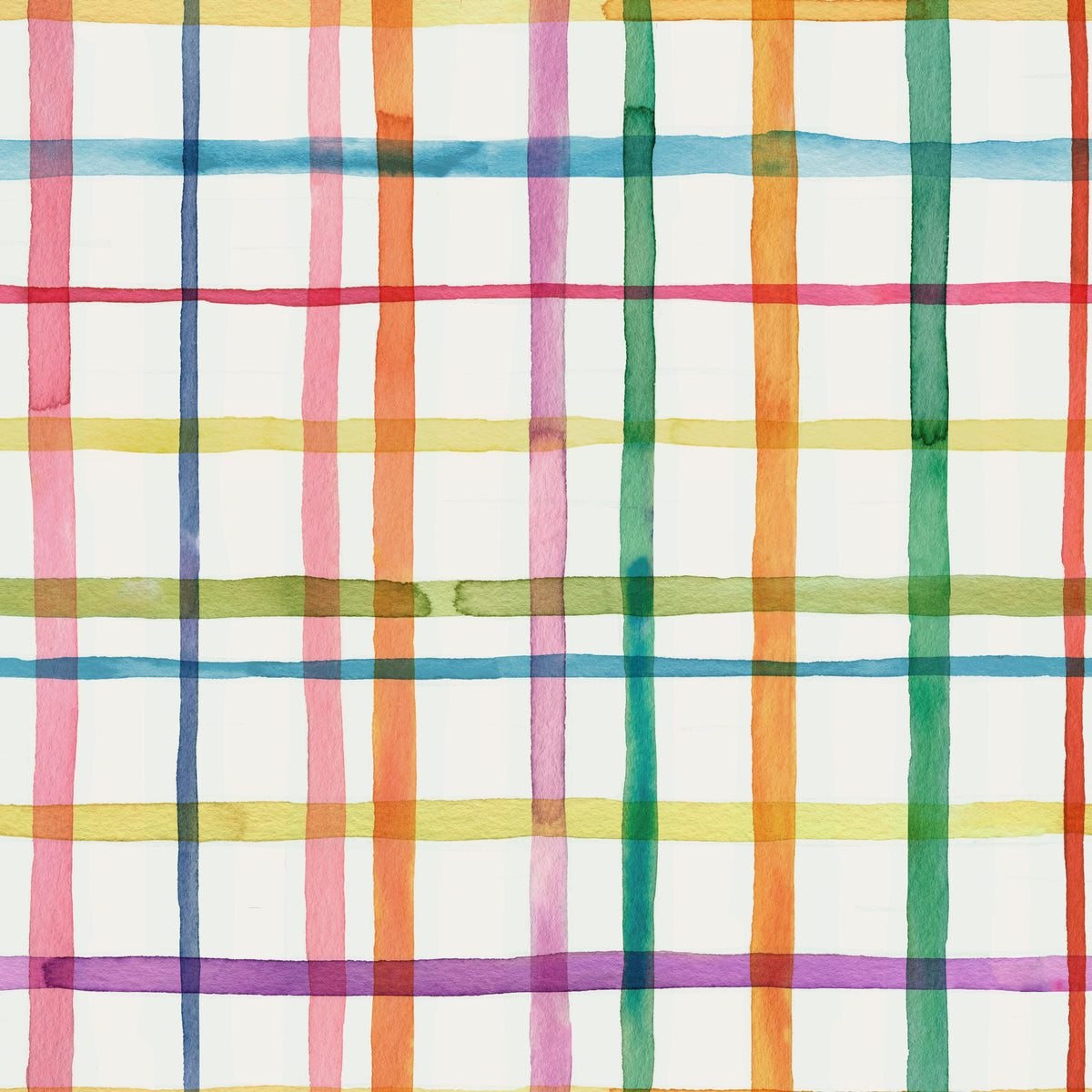 Plaids Watercolor Geometric  Wallpaper⁠ in your room