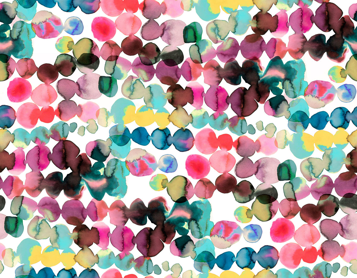 Ink Bleeding Dots Multicolored Wallpaper⁠ in your room — zoomed