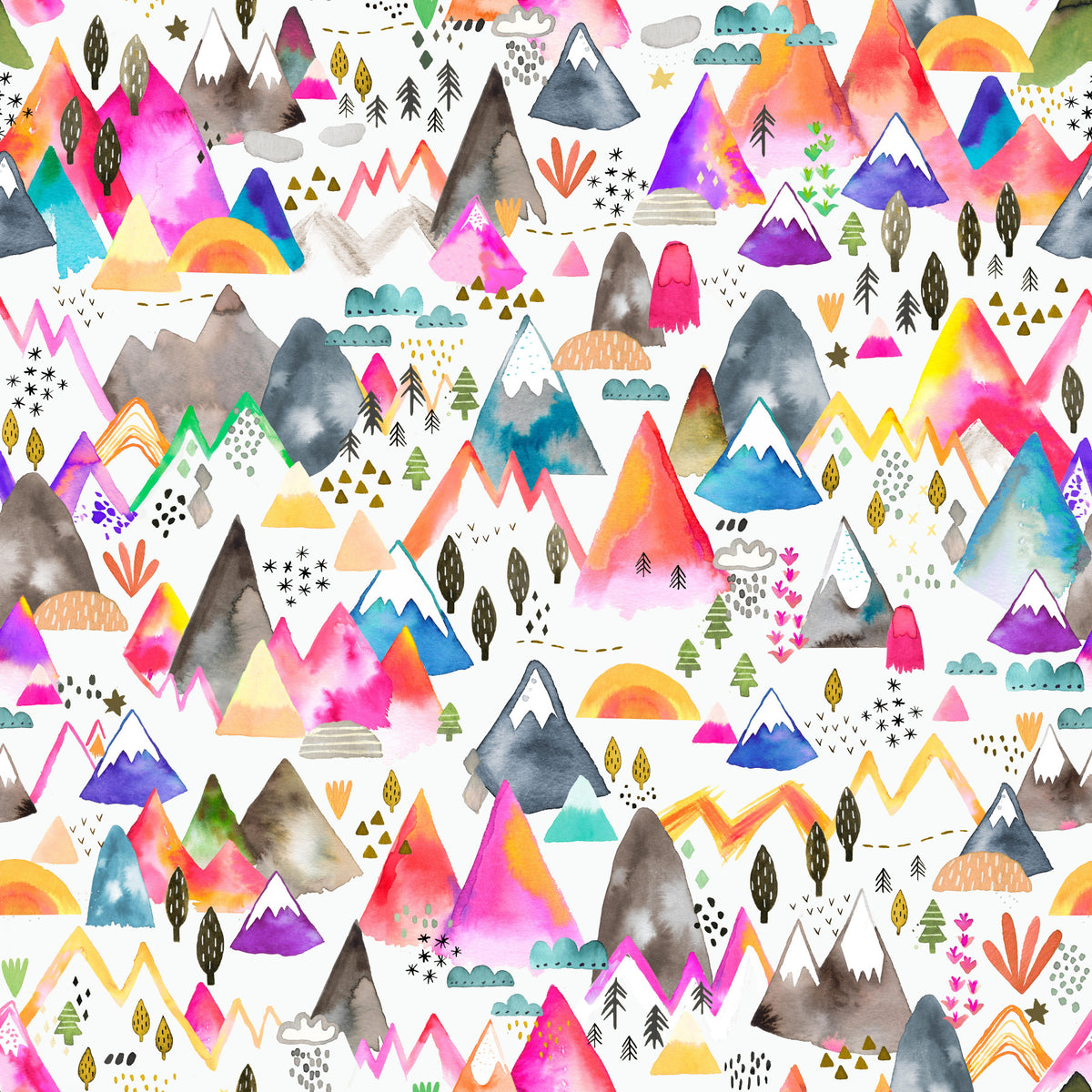 Kids Mountains Magical Nature Wallpaper⁠ in your room — zoomed
