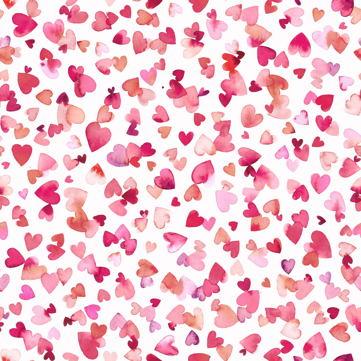 Love Hearts Pink Red Wallpaper⁠ in your room — zoomed