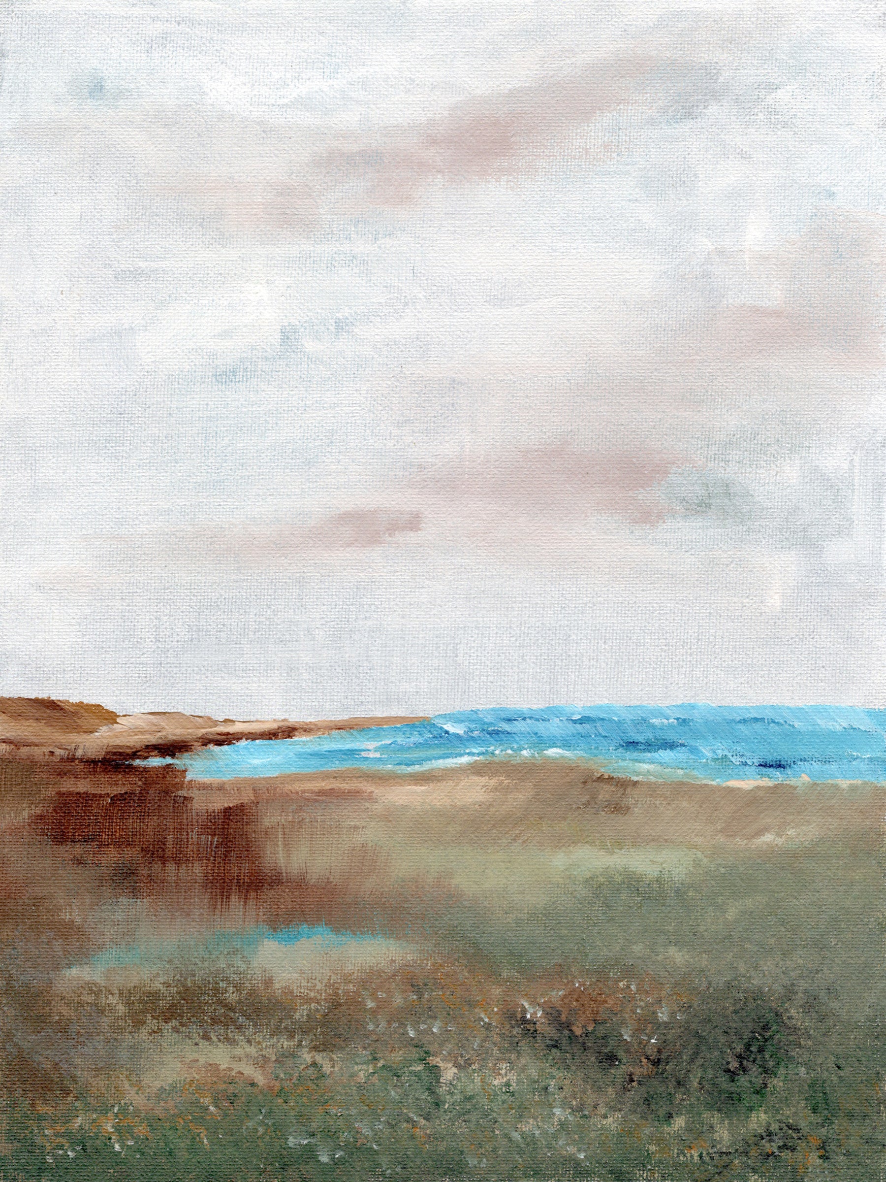 Coastal Serenity Wall Mural in your room — zoomed