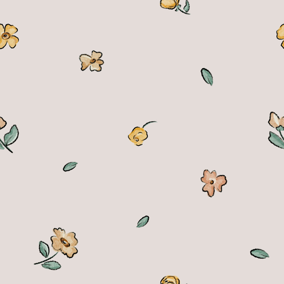Muted Meadow Wallpaper⁠ in your room