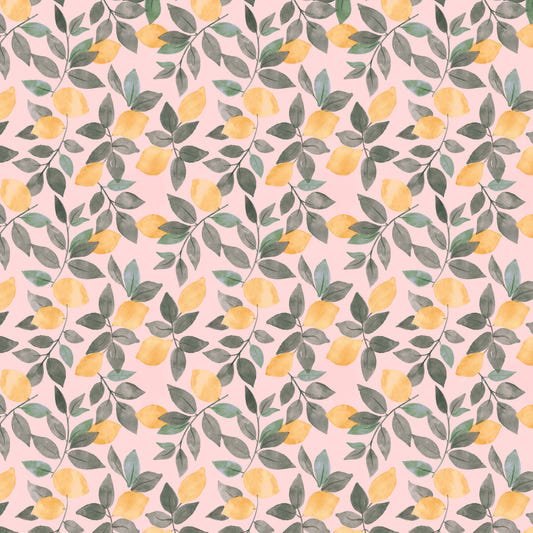 Watercolor Lemon Grove Wall Mural