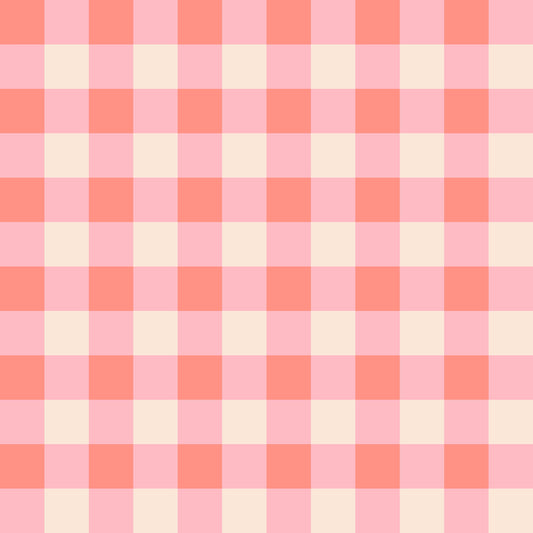Peach Fuzz Checkered Theme Wallpaper⁠