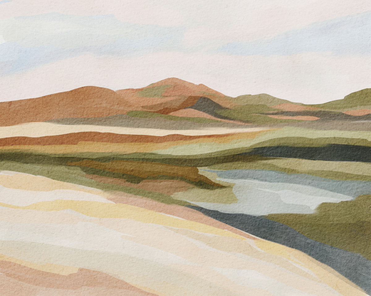 Whispering Hills Wall Mural in your room
